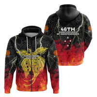 Papua New Guinea Zip Hoodie Independence Day Special Style LT16 - Polynesian Pride