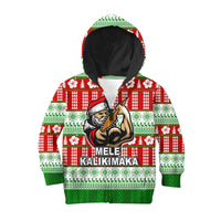 Hawaiian Santa Claus Warrior Hoodie KID Christmas LT6 - Polynesian Pride