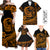 Hawaii Family Matching Outfits Polynesian Plumeria Off Shoulder Maxi Dress And Shirt Family Set Clothes Ride The Waves - Orange LT7 Orange - Polynesian Pride