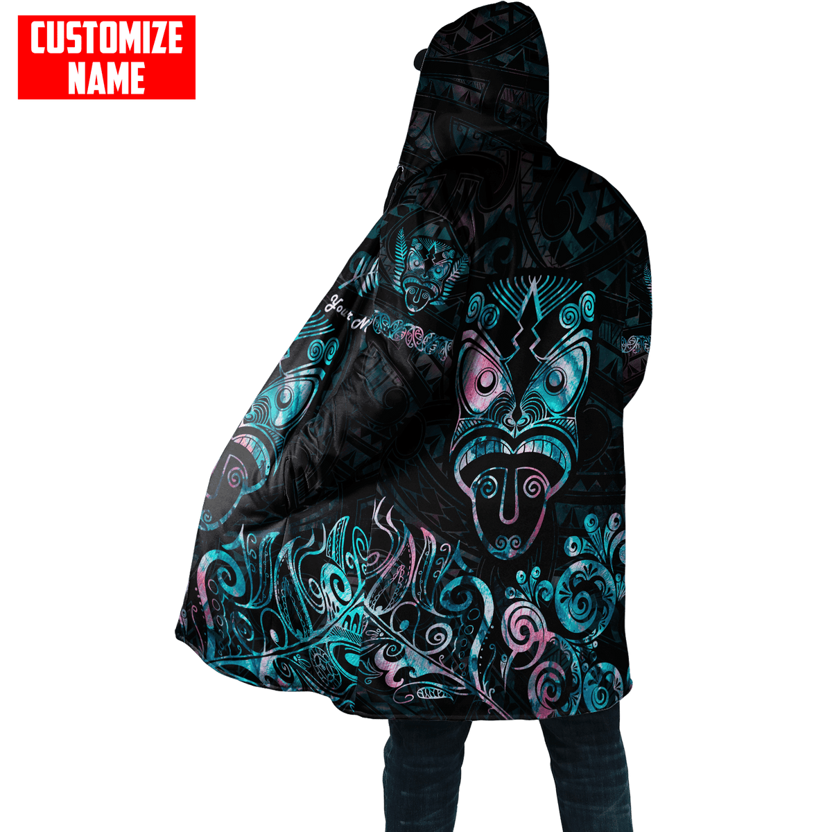 Maori Aotearoa Rugby Haka New Zealand Silver Fern Paua Shell Cloak - Polynesian Pride