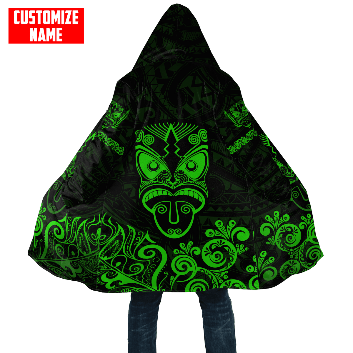 Maori Rugby Haka Aotearoa New Zealand Customize Name Cloak - Polynesian Pride