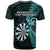 Custom Photo New Zealand Darts T Shirt Aotearoa Maori Happiness Is A Tight Threesome CTM14