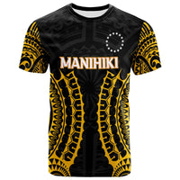 Custom Cook Islands Manihiki T Shirt Tribal Pattern LT12 Black - Polynesian Pride