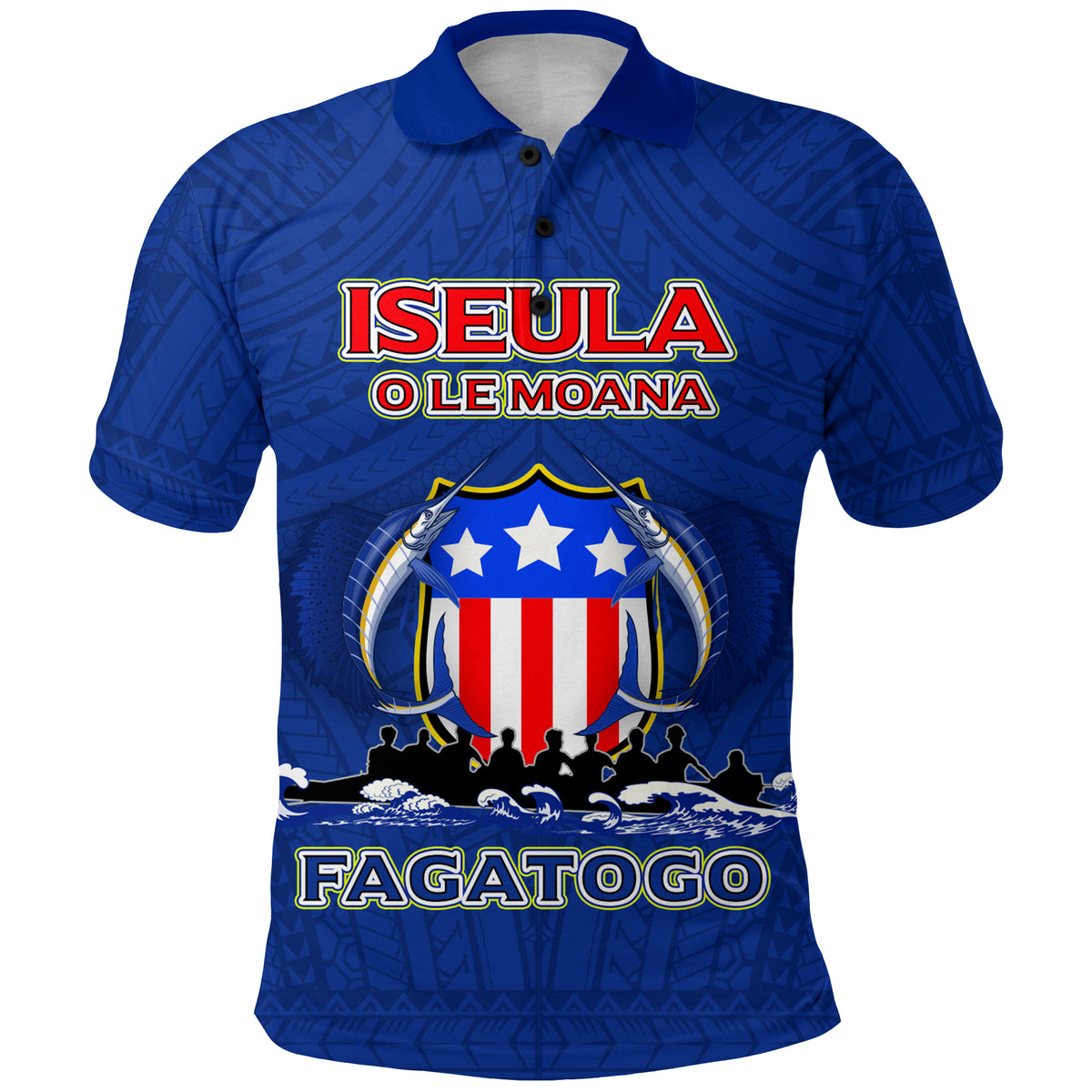 American Samoa Polo Shirt Iseula o le Moana of Fagatogo Pride Navy Color LT03