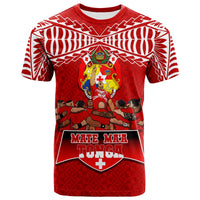 Mate Maa Tonga Sipi Tau T Shirt LT12 Red - Polynesian Pride
