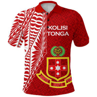 Kolisi Tonga Atele Polo Shirt Tongan Tribal LT12 Unisex Red - Polynesian Pride