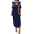 Matching Outfit For Couples Samoan Ula Fala Art Combo Puletasi Dress and Hawaiian Shirt No Shirt - Polynesian Pride