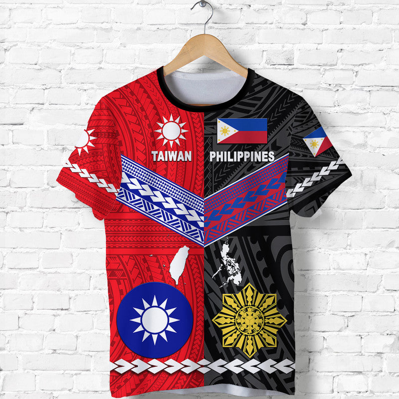Taiwan and Philippines Polynesian T Shirt Together LT8 - Polynesian Pride