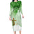 Happy Palm Sunday Long Sleeve Bodycon Dress With Polynesian Pattern LT05