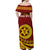 Personalised Tonga High School Family Matching Off Shoulder Maxi Dress and Hawaiian Shirt Happy 77 Years Anniversary LT14