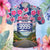 Custom Race Bib and Photo Marathon Polo Shirt Nature and Tropical Style CTM03