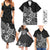 Hawaii Family Matching Outfits Polynesia Summer Maxi Dress And Shirt Family Set Clothes Plumeria Black Curves LT7 - Polynesian Pride