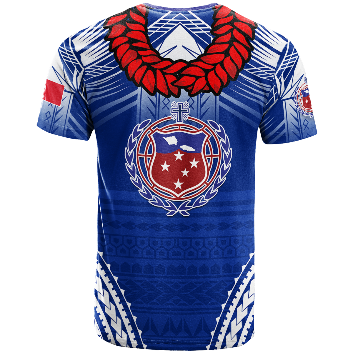 Toa Samoa Rugby Ula Fala Art T Shirt LT12 - Polynesian Pride