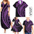 Hawaii Family Matching Outfits Polynesian Pride Summer Maxi Dress And Shirt Family Set Clothes Turtle Hibiscus Luxury Style - Lilac LT7 Purple - Polynesian Pride