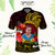 Custom Photo Papua New Guinea Polo Shirt Coat Of Arms Tropical Flowers Polynesian Pattern CTM05 - Polynesian Pride