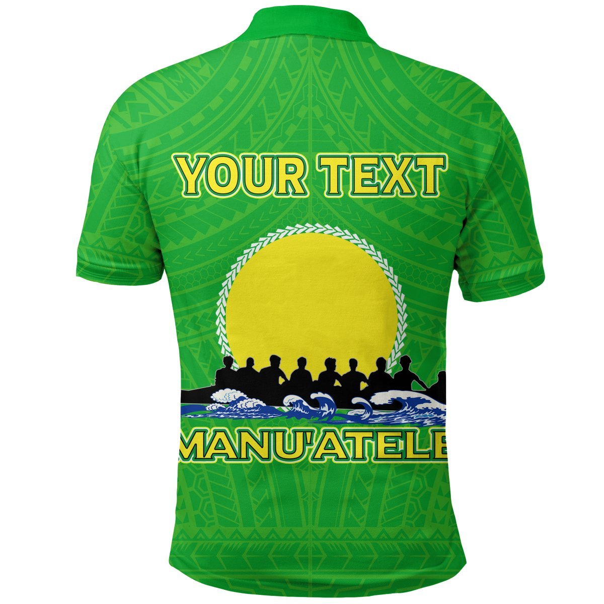 Custom American Samoa Polo Shirt Matasaua Manua Pride LT12 - Polynesian Pride