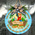 Custom Tiki Bar Round Wooden Sign Tropical Vibe CTM05