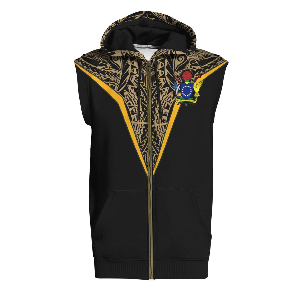 Cook Islands Sleeveless Hoodie (Womens/Mens)