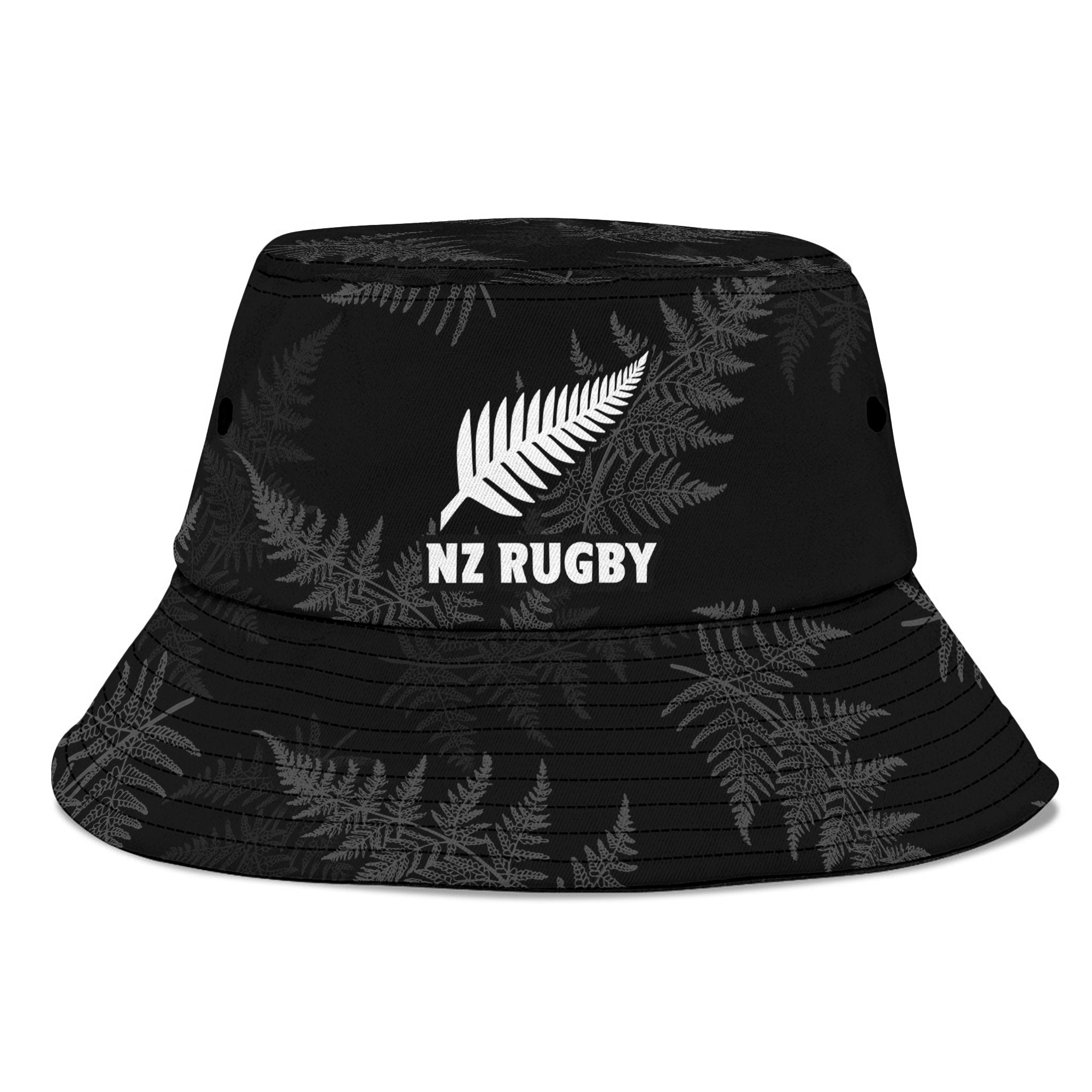 New Zealand Silver Fern Rugby Bucket Hat 2023 Go Aotearoa World Cup LT14