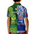 Custom Samoa Rugby and Australia Rugby Polo Shirt Toa Samoa Mix Kangaroos Pacific LT14 - Polynesian Pride