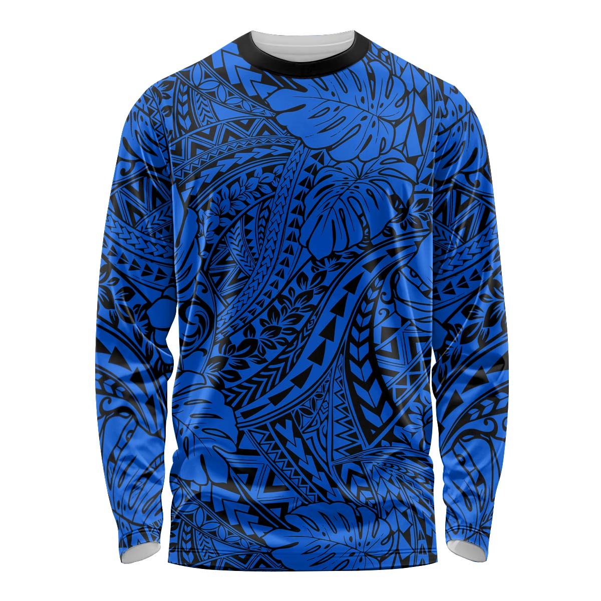 Personalised Hawaii Long Sleeve Shirt Polynesian Tribal Art Ver.04 LT14