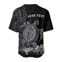 (Custom Personalised) Hawaii Polynesian Baseball Jersey Gray Sea Turtles Hawaiian LT13 - Polynesian Pride
