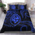 Polynesian Pride Guam With Polynesian Tribal Tattoo and Coat of Arms Bedding Set Blue Version LT9 Blue - Polynesian Pride