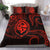 Polynesian Pride Guam With Polynesian Tribal Tattoo and Coat of Arms Bedding Set Red Version LT9 Red - Polynesian Pride
