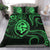 Polynesian Pride Guam With Polynesian Tribal Tattoo and Coat of Arms Bedding Set Green Version LT9 Green - Polynesian Pride