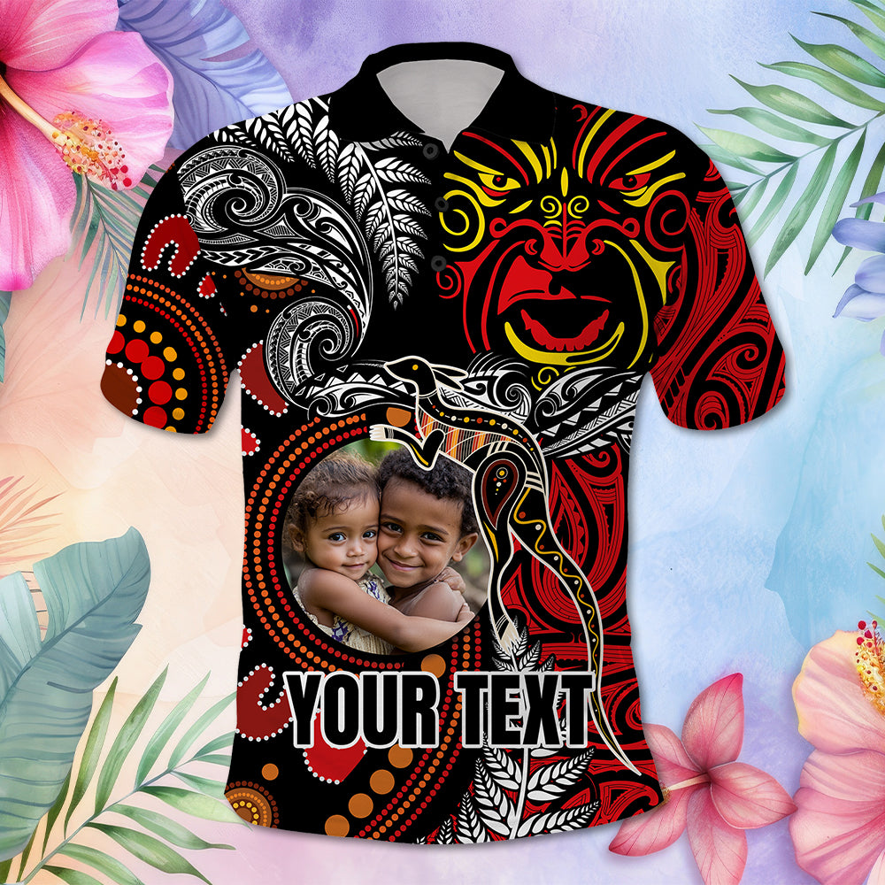 Aotearoa and Australia Toitu Te Tiriti Polo Shirt Honour the Treaty - Stand Together Stand Stronger