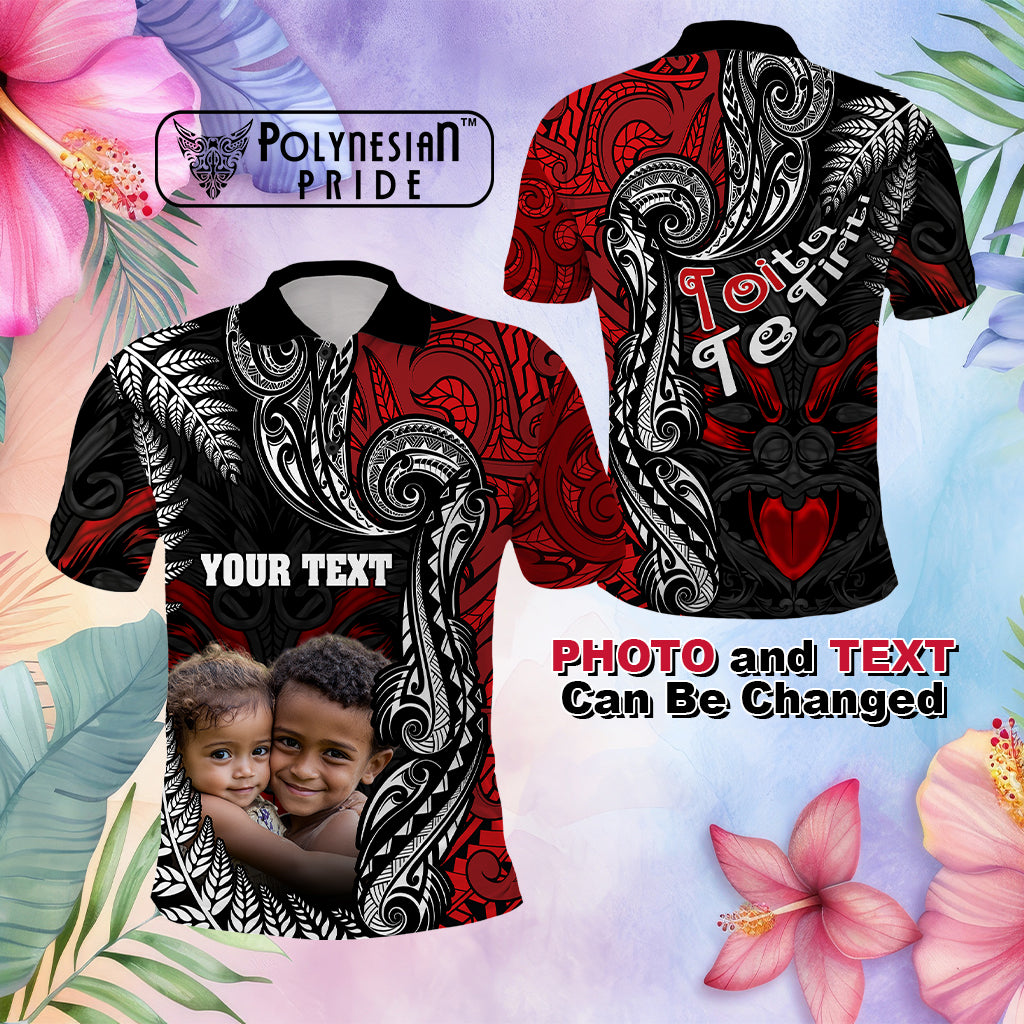 Custom Aotearoa Toitu Te Tiriti Polo Shirt New Zealand Honour the Treaty - Te Tiriti Is Us