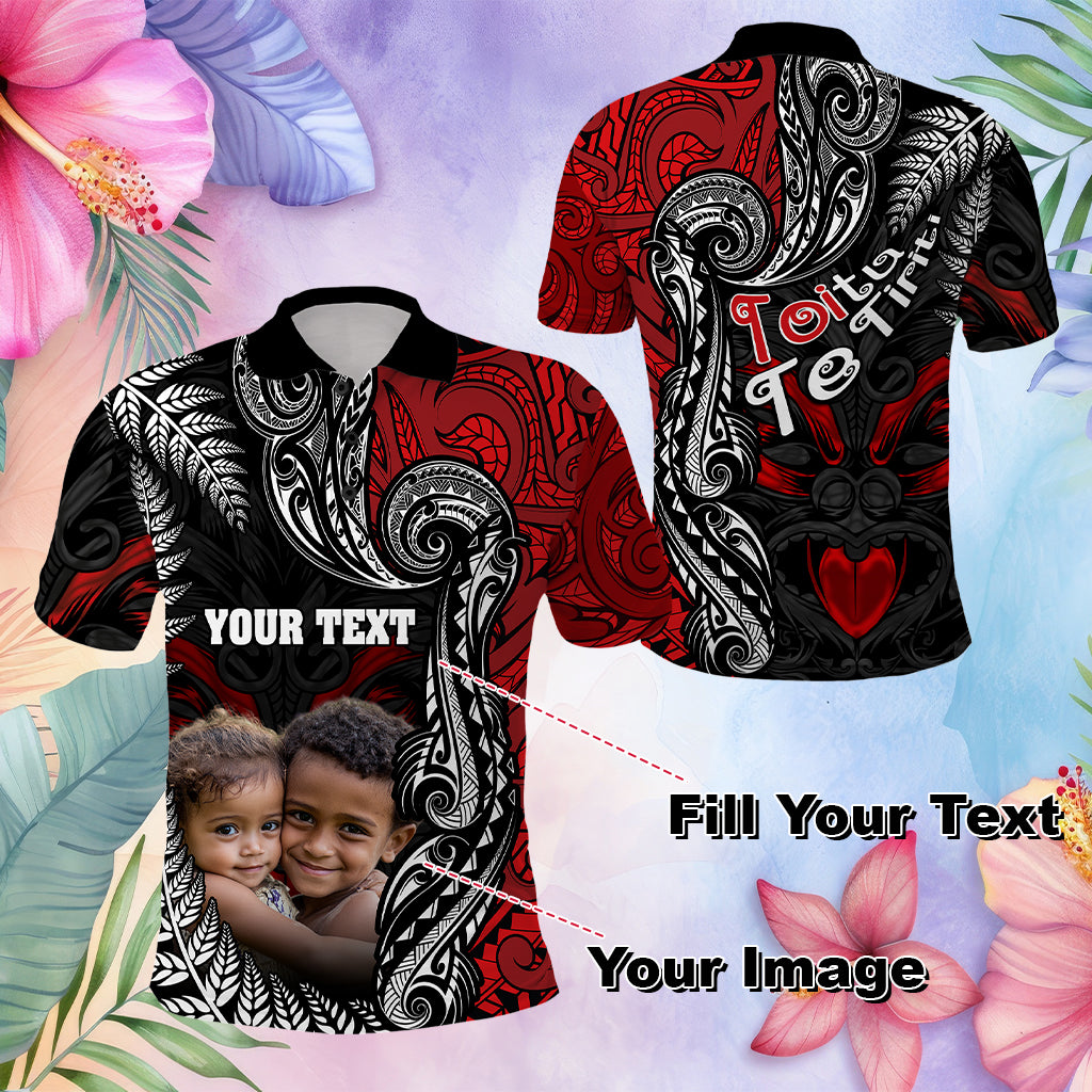 Custom Aotearoa Toitu Te Tiriti Polo Shirt New Zealand Honour the Treaty - Te Tiriti Is Us