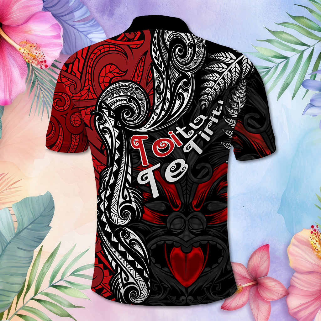 Custom Aotearoa Toitu Te Tiriti Polo Shirt New Zealand Honour the Treaty - Te Tiriti Is Us