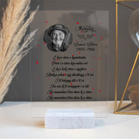 Custom Photo New Zealand ANZAC Day Memorial Acrylic Plaque We Will Remember You CTM05 Acrylic Table Sign Multicolor - Polynesian Pride
