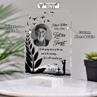 Custom Photo New Zealand ANZAC Day Memorial Acrylic Plaque Lest We Forget CTM05 - Polynesian Pride