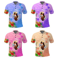 Custom Photo Polynesia Polo Shirt Polynesian Shark Pattern