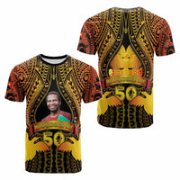 Custom Photo Papua New Guinea Independence Day T Shirt 50th Anniversary - Polynesian Pride