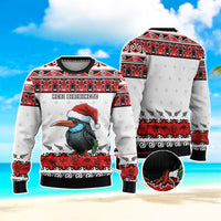 Custom Christmas New Zealand Symbols Knitted Sweatshirt Maori Pattern