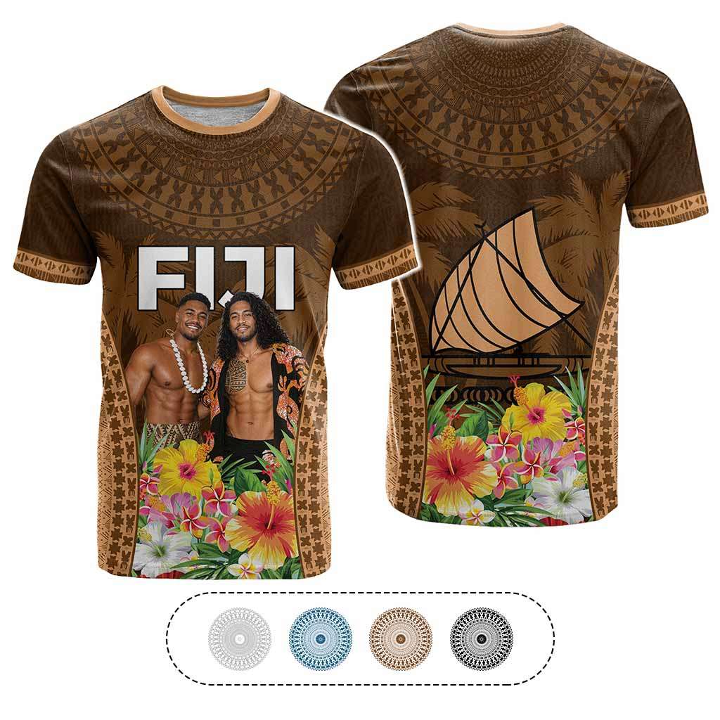 Custom Photo Fiji Day T shirt Tropical Vibes
