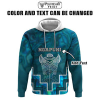 Custom New Zealand Aotearoa Iwi Hoodie Maori Tiki With Poutama Motifs CTM05 - Polynesian Pride