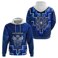 Custom New Zealand Aotearoa Iwi Hoodie Maori Tiki With Poutama Motifs CTM05 - Polynesian Pride