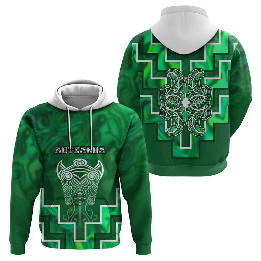 Custom New Zealand Aotearoa Iwi Hoodie Maori Tiki With Poutama Motifs CTM05 - Polynesian Pride