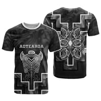 Custom New Zealand Aotearoa Iwi T shirt Maori Tiki With Poutama Motifs CTM05 - Polynesian Pride