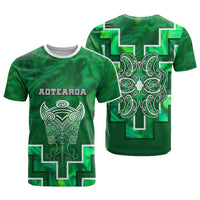 Custom New Zealand Aotearoa Iwi T shirt Maori Tiki With Poutama Motifs CTM05 - Polynesian Pride