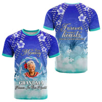 Custom Photo In Loving Memory Memorial T shirt Hawaiian Lei With Plumeria CTM05