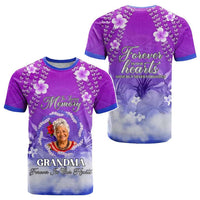 Custom Photo In Loving Memory Memorial T shirt Hawaiian Lei With Plumeria CTM05