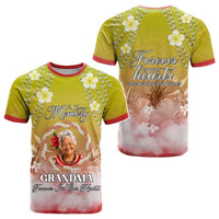 Custom Photo In Loving Memory Memorial T shirt Hawaiian Lei With Plumeria CTM05