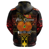 Custom Photo Papua New Guinea Provinces Hoodie Symbol Flag Sepik Blue Orchid Motifs CTM05