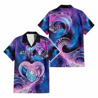 Custom Zodiac Signs Hawaiian Shirt With Polynesian Pattern