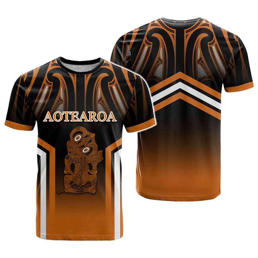 New Zealand Aotearoa Iwi Personalised Text T shirt Maori Hei Tiki Special Style CTM05 - Polynesian Pride